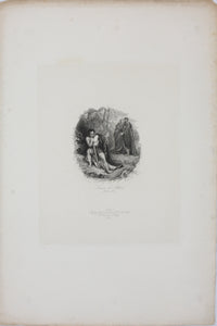Philip Francis Stephanoff,after. Shakespeare. Much Ado About Nothing. Act 5 Sc.4. Engraving and etching by James Henry Watt. 1826