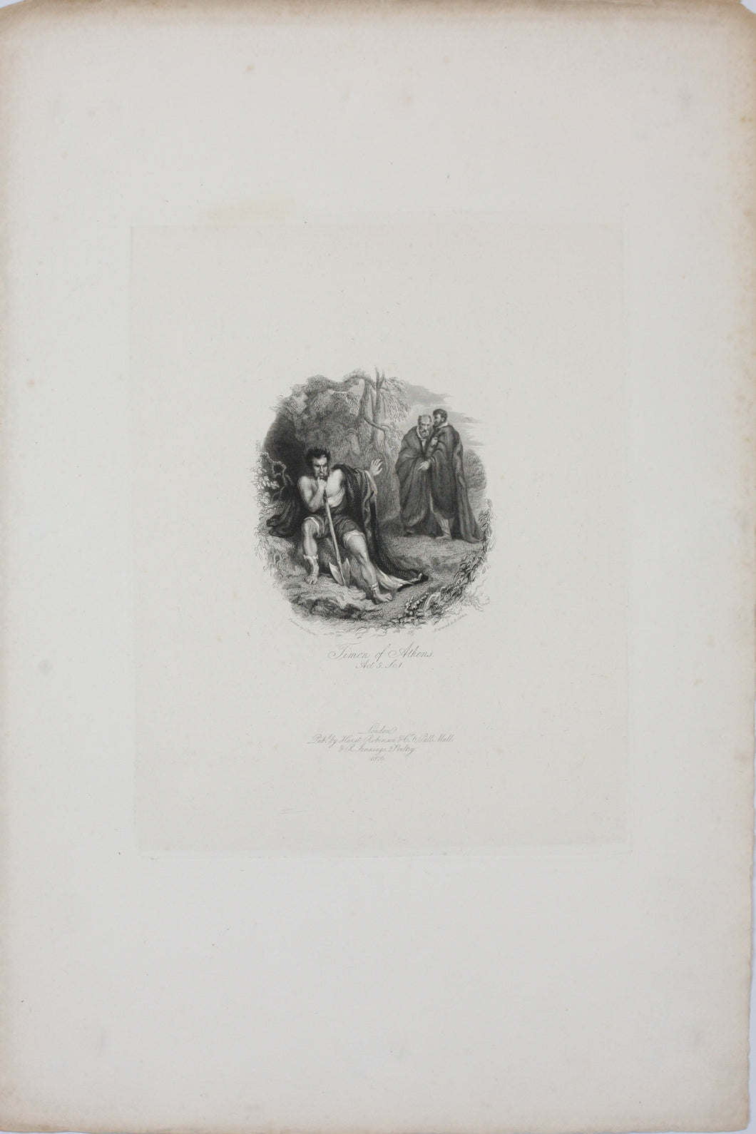 Philip Francis Stephanoff,after. Shakespeare. Much Ado About Nothing. Act 5 Sc.4. Engraving and etching by James Henry Watt. 1826