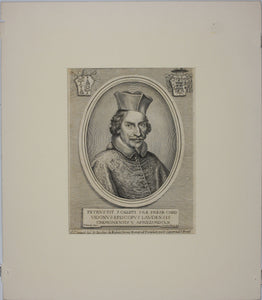 Pietro Martire Neri, after. Portrait of Cardinal Pietro I Vidoni. Engraving by Albert Clouwet. 1660-1676.