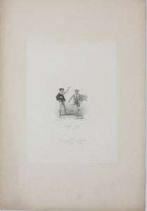 Robert Smirke, after. Shakespeare. Twelfth Night. Act 1. Sc.3. Engraving and etching by Charles Heath. 1827.