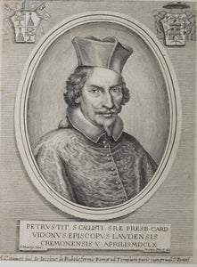 Pietro Martire Neri, after. Portrait of Cardinal Pietro I Vidoni. Engraving by Albert Clouwet. 1660-1676.