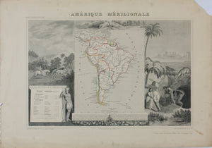 Victor Levasseur. Map of Amérique méridionale. 1850 - 1900.