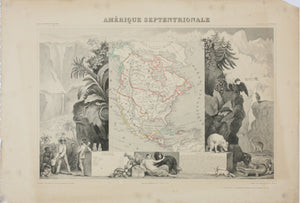 Victor Levasseur. Map of Amérique Septentrionale. 1850 - 1900.