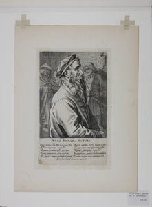 Hendrik Hondius (I). Pieter Bruegel. Engraving. 1610.