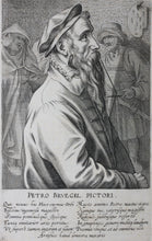 Load image into Gallery viewer, Hendrik Hondius (I). Pieter Bruegel. Engraving. 1610.
