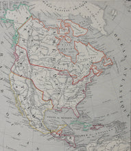Load image into Gallery viewer, Victor Levasseur. Map of Amérique Septentrionale. 1850 - 1900.
