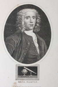 Robert Rage. Portrait of Benjamin Martin. Engraving. 1815.