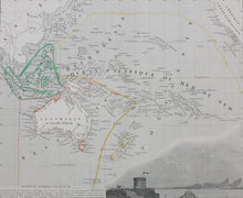 Load image into Gallery viewer, Victor Levasseur. Map of Oceania. 1850 - 1900.
