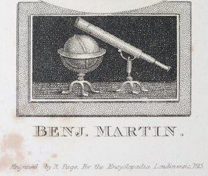 Robert Rage. Portrait of Benjamin Martin. Engraving. 1815.