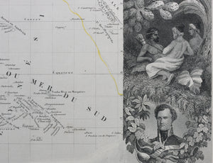 Victor Levasseur. Map of Oceania. 1850 - 1900.