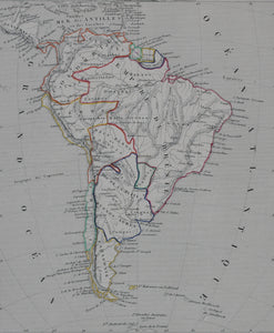 Victor Levasseur. Map of Amérique méridionale. 1850 - 1900.