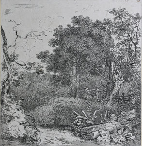 John Thomas Smith. Three Landscapes. Etchings. 1816.