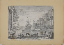 Load image into Gallery viewer, Claude Lorrain, after. Ulisse. Etching by Dominique Barrière. 1664.
