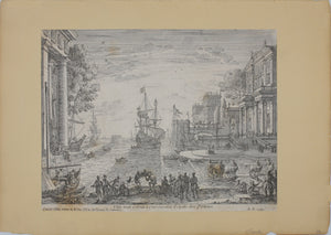 Claude Lorrain, after. Ulisse. Etching by Dominique Barrière. 1664.