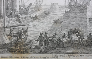 Claude Lorrain, after. Ulisse. Etching by Dominique Barrière. 1664.
