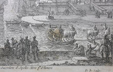 Load image into Gallery viewer, Claude Lorrain, after. Ulisse. Etching by Dominique Barrière. 1664.
