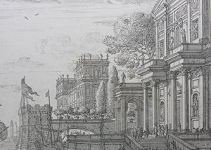 Claude Lorrain, after. Ulisse. Etching by Dominique Barrière. 1664.