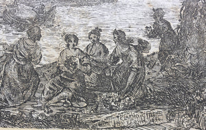 Claude Lorrain. Europa and the Bull. Etching. 1634.