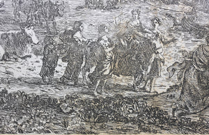 Claude Lorrain. Europa and the Bull. Etching. 1634.