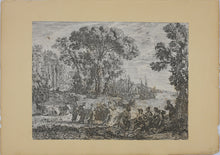Load image into Gallery viewer, Claude Lorrain. Europa and the Bull. Etching. 1634.
