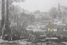 Load image into Gallery viewer, Claude Lorrain. Le Campo Vaccino (The Roman Forum). Etching. 1636.
