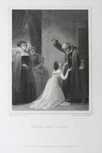 Load image into Gallery viewer, Robert Smirke, after. Shakespeare. Romeo and Juliet. Engraving and etching by Charles Heath. 1825.
