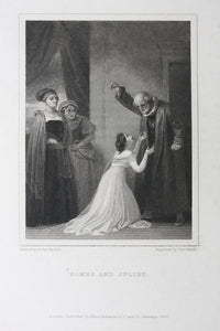 Robert Smirke, after. Shakespeare. Romeo and Juliet. Engraving and etching by Charles Heath. 1825.