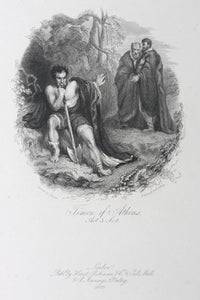 John Hayter, after. Shakespeare. Timon of Athens. Act 5. Sc.1. Engraving and etching by Benjamin Phelps Gibbon. 1826