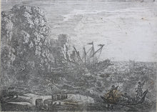 Load image into Gallery viewer, Claude Lorrain. The Tempest. Etching. 1630.

