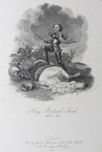 Load image into Gallery viewer, Abraham Cooper, after. Shakespeare. King Richard Third. Act 5. Sc.4. Engraving by William Smith. 1826.
