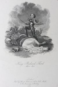 Abraham Cooper, after. Shakespeare. King Richard Third. Act 5. Sc.4. Engraving by William Smith. 1826.