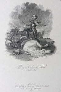 Abraham Cooper, after. Shakespeare. King Richard Third. Act 5. Sc.4. Engraving and etching by William Smith. 1826.