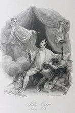 Load image into Gallery viewer, William Marshall Craig, after. Shakespeare. Julius Caesar. Act 4. Sc.3. Engraving and etching Joseph Phelps. 1826.
