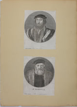 Load image into Gallery viewer, Hans Holbein the Younger, after. Bearded Man. Mr. Morrett.  Etchings by Wenceslaus Hollar. 1647.
