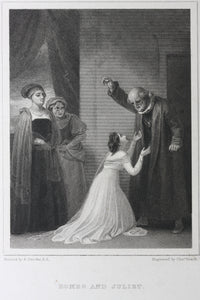 Robert Smirke, after. Shakespeare. Romeo and Juliet. Engraving and etching by Charles Heath. 1825.
