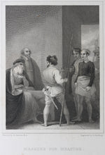 Load image into Gallery viewer, Robert Smirke, after. Shakespeare. Measure for Measure. Engraving by E. Portbury. 1822.
