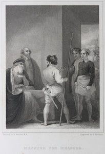 Robert Smirke, after. Shakespeare. Measure for Measure. Engraving by E. Portbury. 1822.