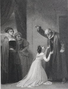 Robert Smirke, after. Shakespeare. Romeo and Juliet. Engraving and etching by Charles Heath. 1825.