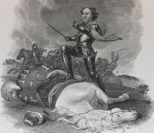 Abraham Cooper, after. Shakespeare. King Richard Third. Act 5. Sc.4. Engraving by William Smith. 1826.