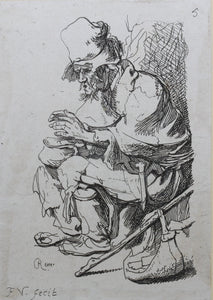 Rembrandt Harmensz van Rijn, after. Five etchings by Vivares, Claussin, and van Vliet. Etchings. XVII - XVIII C.