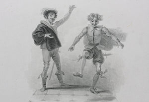 Robert Smirke, after. Shakespeare. Twelfth Night. Act 1. Sc.3. Engraving and etching by Charles Heath. 1827.