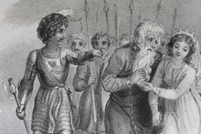 Load image into Gallery viewer, Thomas Stothard, after. Shakespeare. King Lear. Act 5. Sc.4. Engraving and etching by Augustus Fox. 1826.
