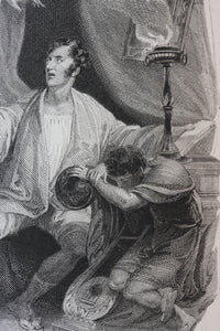 William Marshall Craig, after. Shakespeare. Julius Caesar. Act 4. Sc.3. Engraving and etching Joseph Phelps. 1826.