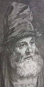 Rembrandt Harmensz van Rijn, after. Le père de Rembrandt. Engraving by Pierre Louis de Surugue. 1759.
