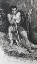 Load image into Gallery viewer, John Hayter, after. Shakespeare. Timon of Athens. Act 5. Sc.1. Engraving and etching by Benjamin Phelps Gibbon. 1826
