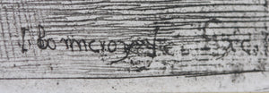 Jan Baptist Bonnecroy. Landscape with a shepherd. Etching. 1632-1676.
