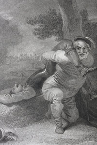 Robert Smirke, after. Shakespeare. King Henry the Fourth, part 1. Falstaff. Engraving by Charles Heath. 1825.