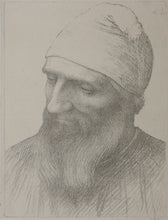 Load image into Gallery viewer, Alphonse Legros. Study of man&#39;s head. Lithograph. 1904.
