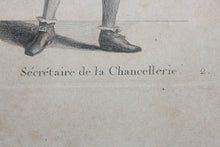 Load image into Gallery viewer, Johann Rudolf Huber, after. Secrétaire de la Chancellerie. Engraved by Johann Rudolf Schellenberg. Basel, 1798.
