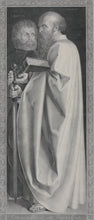 Load image into Gallery viewer, Albrecht Dürer, after. Mark the Evangelist and Paul the Apostle. Engraving by Albert Christoph Reindel. Before 1853.
